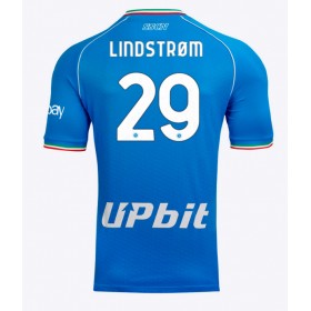 SSC Napoli Jesper Lindstrom #29 Hemmakläder 2023-24 Kortärmad